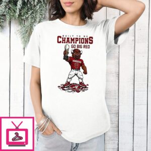 Indiana Hoosiers Cfp National Championship 2026 Built To Be Champions Go Big Red T-Shirt