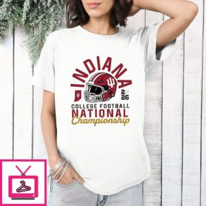 Indiana Hoosiers Cfp National Championship 2026 Helmet And Logo T-Shirt