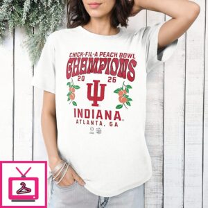Indiana Hoosiers College Football Playoff 2026 Peach Bowl Champions Hometown Pride T-Shirt