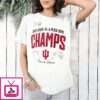 Indiana Hoosiers College Football Playoff 2026 Peach Bowl Champions Locker Room T-Shirt