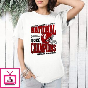 Indiana Hoosiers College Football Playoff National Champions Helmet 2026 T-Shirt