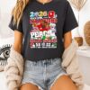 Indiana Hoosiers Football 2026 Peach Bowl Champions 56-22 Trophy Mascot T-Shirt
