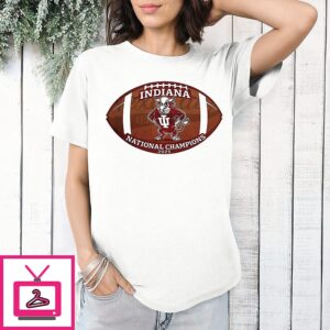 Indiana Hoosiers NCAA Football National Championship 2025 Logo T-Shirt