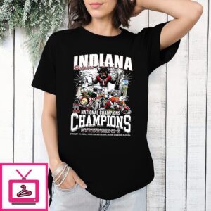 Indiana Hoosiers Undefeated Season 16-0 Mascot National Champion T-Shirt