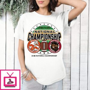 Indiana Hoosiers Vs Miami Hurricane 2026 Cfp National Championship Matchup T-Shirt