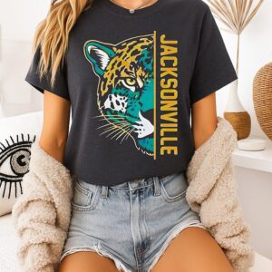 Jacksonville Jaguars Half Face Mascot Game Day T-Shirt