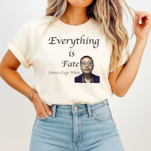 James Cage White Everything Is Fate T-Shirt