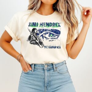 Jimi Hendrix Seattle Seahawks T-Shirt