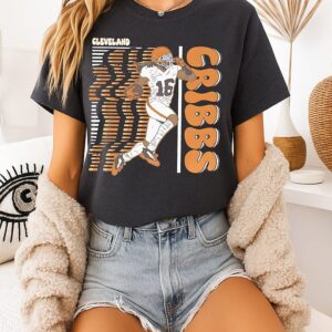 Josh Cribbs Cleveland Browns Football Afterimage Retro T-Shirt