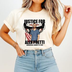 Justice For Alex Pretti Minneapolis January 24th 2026 Ice Shooting Abolish Ice T-Shirt