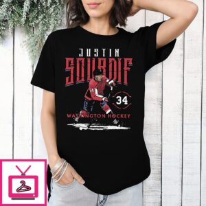 Justin Sourdif Washington Capitals NHL Player Name Number 34 T-Shirt