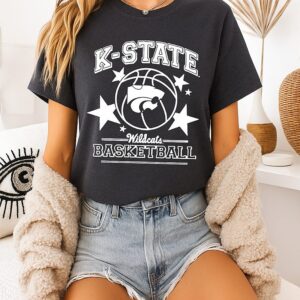Kansas State Wildcats Basketball Awareness Logo T-Shirt