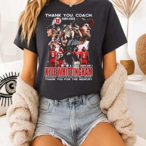 Kyle Whittingham Thank You Coach 2005-2025 Thank You For The Memory Signature T-Shirt