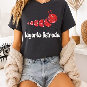 Lagarta Listrada Heart T-Shirt