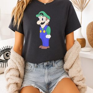 Look At Front Of T-Shirt For Boobs Luigi T-Shirt