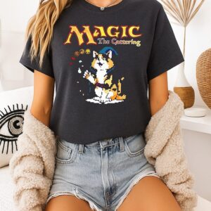 Magic The Cattering Witch Cat Pixel Art T-Shirt