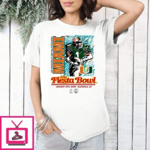 Miami Hurricanes 2026 Cfp Semifinal Vrbo Fiesta Bowl Breakaway Blur T-Shirt
