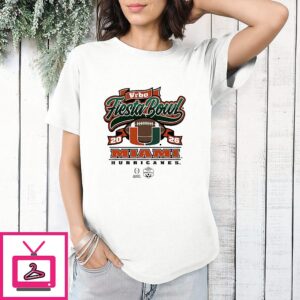 Miami Hurricanes 2026 Cfp Semifinal Vrbo Fiesta Bowl Scripted T-Shirt
