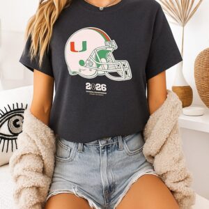 Miami Hurricanes 2026 National Championship Helmet Classic T-Shirt