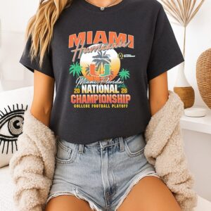 Miami Hurricanes Cfp National Championship 2026 Sunset T-Shirt