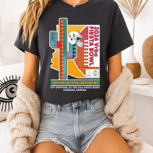 Miami Hurricanes Helmet College Football Playoff Semifinal At The Vrbo Fiesta Bowl 2026 T-Shirt