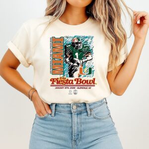 Miami Hurricanes Player Cfp Semifinal At The Vrbo Fiesta Bowl 2026 T-Shirt
