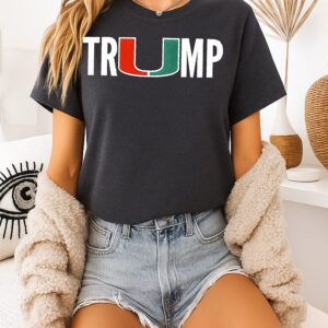 Miami Hurricanes Team Trump T-Shirt