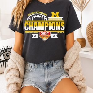 Michigan Wolverines 2025 Cheez-It Citrus Bowl Champions T-Shirt