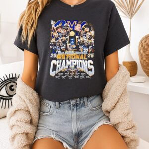 Montana State Bobcats 2025 National Champions Signatures T-Shirt