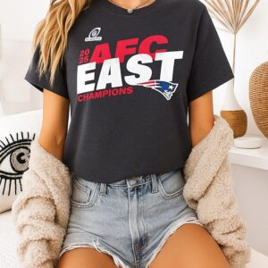 New England Patriots 2025 Afc East Division Champions Conquer T-Shirt