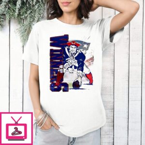 New England Patriots 2025 NFL Wild Card Weekend Mascot T-Shirt
