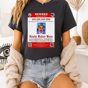 Nicolas Maduro Moros Wanted Venezuela Maria Corina Machado T-Shirt
