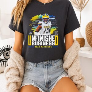 Noah Matthews Delaware Football Unfinished Business T-Shirt