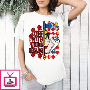 Off With Their Heads Alice In Wonderland Cartoon T-Shirt