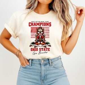 Ohio State Buckeyes 2025 Cotton Bowl Game Champions Go Bucks King T-Shirt
