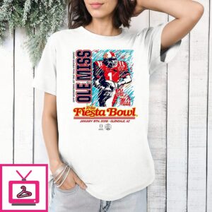 Ole Miss Rebels 2026 Cfp Semifinal Vrbo Fiesta Bowl Breakaway Blur T-Shirt
