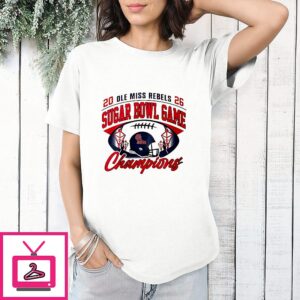 Ole Miss Rebels NCAA 2026 Sugar Bowl Champions T-Shirt