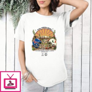 Ole Miss Rebels Vs Miami Hurricanes 2026 Vrbo Fiesta Bowl Helmets T-Shirt