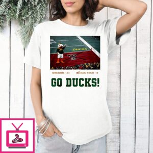 Oregon Ducks 2026 Cfp Quarterfinal Game Winners No T Texas Tech Stadium T-Shirt