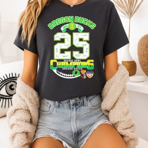 Oregon Ducks 25 Orange Bowl Champions 13-1 T-Shirt