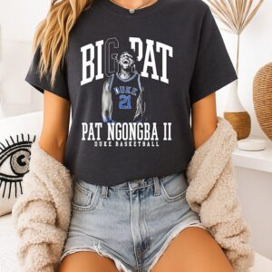 Pat Ngongba Ii Duke Blue Devils Illustrated T-Shirt