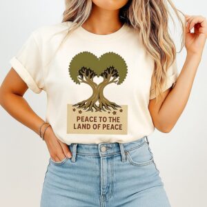 Peace To The Land Of Peace Tree T-Shirt