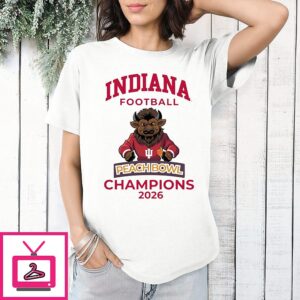 Peach Bowl Champions 2026 Indiana Football T-Shirt