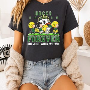 Peanuts X Oregon Ducks NCAA Forever Not Just When We Win Football Lover T-Shirt