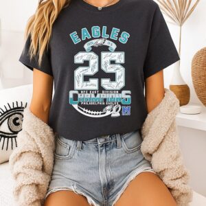 Philadelphia Eagles Champions Nfc East Division 11 5 2025 Signature T-Shirt