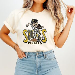 Pirates Paul Skenes Pittsburgh Pirates Baseball Caricatures T-Shirt