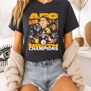 Pittsburgh Steelers 2025 Afc North Champions Poster T-Shirt