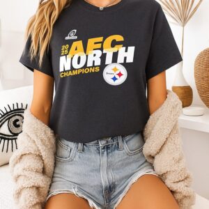 Pittsburgh Steelers 2025 Afc North Division Champions Conquer T-Shirt