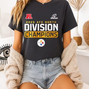 Pittsburgh Steelers Afc North Champions 2025 Cheers T-Shirt