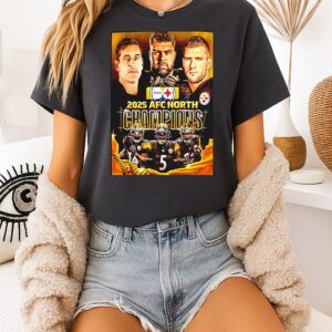Pittsburgh Steelers NFL Kings Of The North 2025 Afc North Champions Poster T-Shirt
